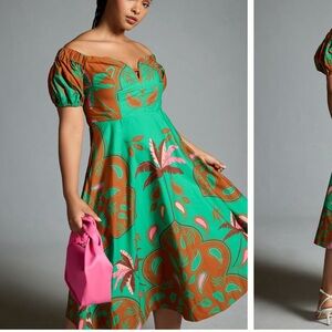 Maeve Puff Sleeve Sweetheart Dress